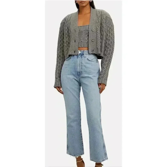 The Andamane Forget Me Not Crop Cardigan Set Wool Cashmere Women’s Size XL - Picture 2 of 12